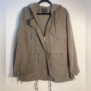 Utility Jacket Club Monaco Coat Drawstring Hooded M NBW
